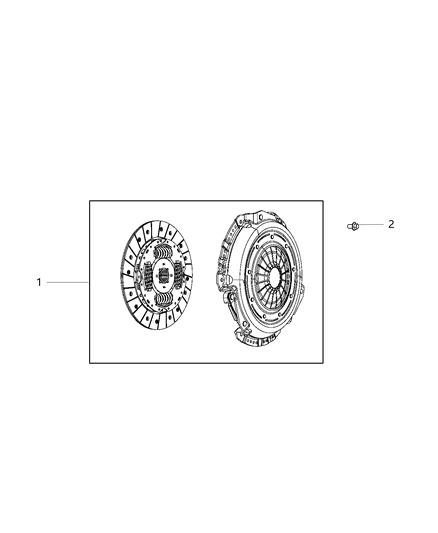 Pressure Plate Diagram for 68273845AD