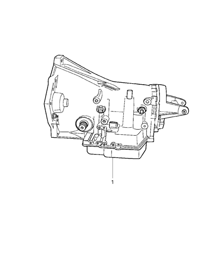 1995 Chrysler Town & Country Seal And Gasket Package Transmission Diagram for 4897992AE