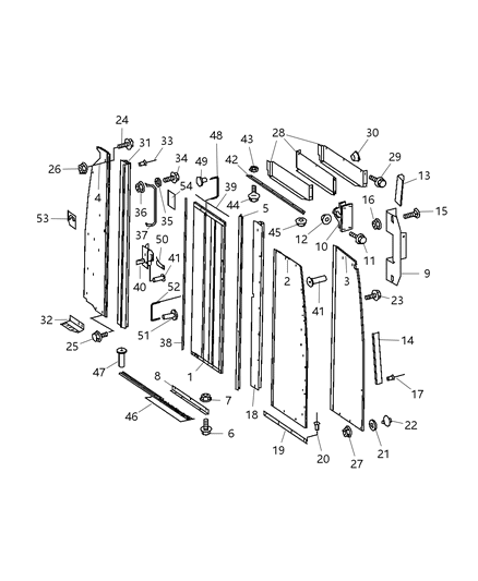 Nut Hexagon Flange Lock M8X1.25 Diagram for 6105169AA