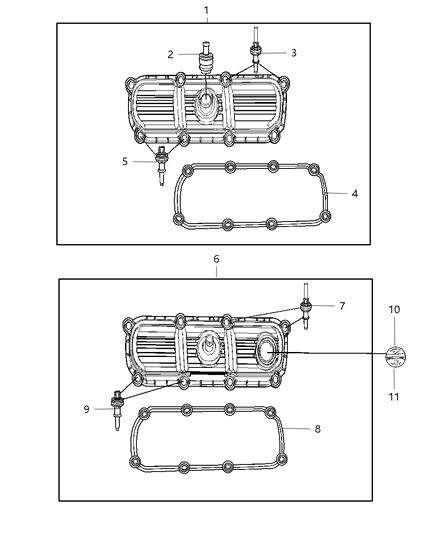 Valve PCV Diagram for 4648973AB