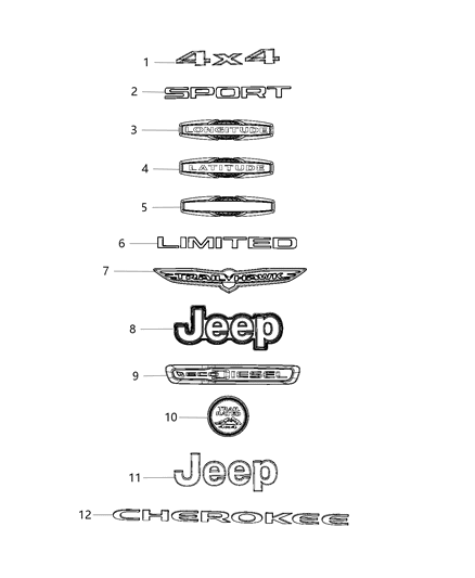 2016 Chrysler 300 Nameplate Liftgate Active Drive Ii Diagram for 68232241AA