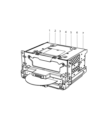 2001 Dodge Durango Radio Multi Media Diagram for 5091138AG