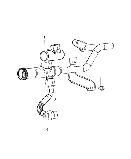 Washer Banjo Diagram for 4893439AA