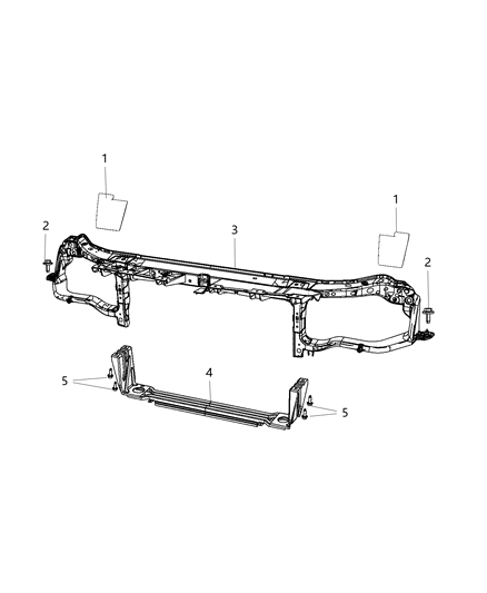 1985 Dodge Ram 50 Tape Black Out Diagram for 68335599AA