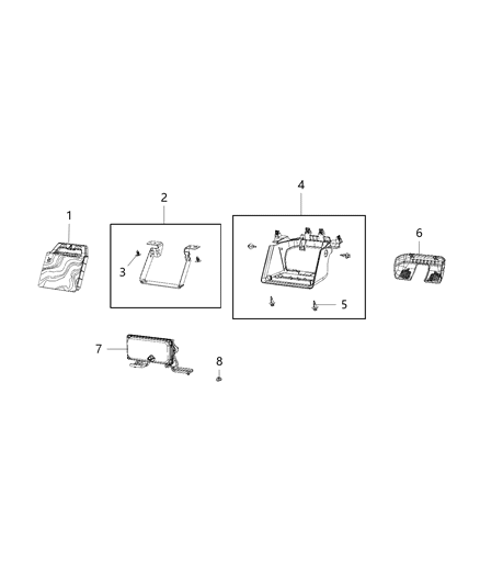 Camera Forward Facing Diagram for 68454265AC