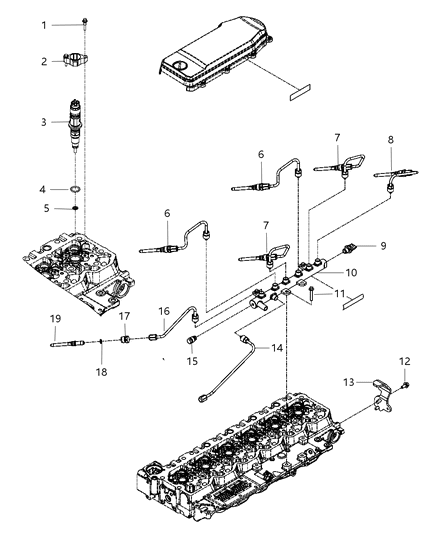 Injector Fuel Diagram for R8086182AA