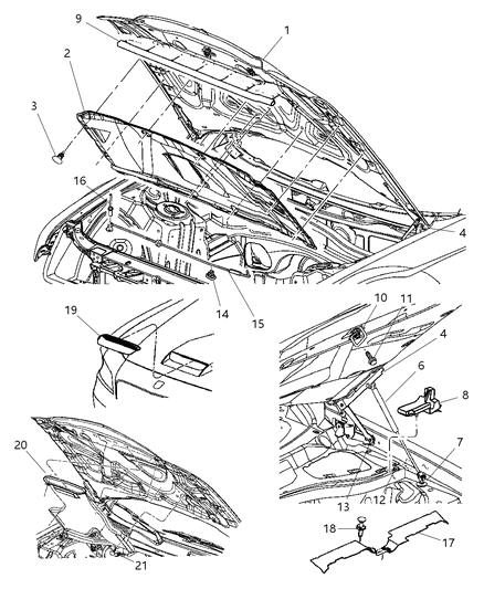 Hood Diagram for 5030124AC