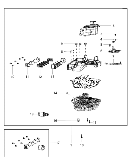 Plate Manual Valve Cam Diagram for 52119998AA