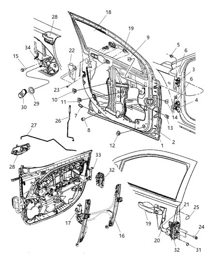 Latch Front Door See Illustration [Dpm-120] Diagram for 4589409AA