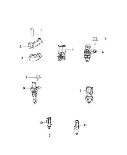 2010 Jeep Commander Shield Sensor Diagram for 68352976AB