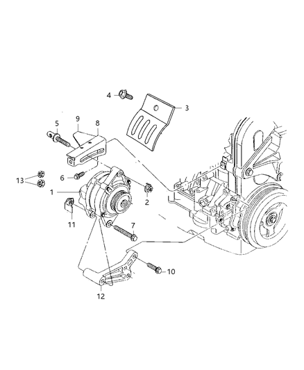 Generator Engine Diagram for RX033253AA