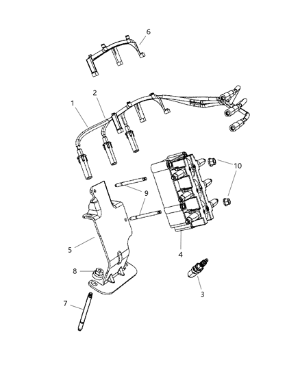 1985 Jeep J10 Coil Ignition Diagram for 56032520AE