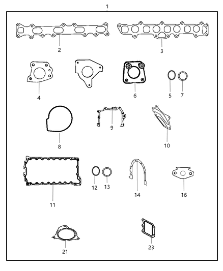 2008 Jeep Liberty O Ring Also Serviced With Oil Jet Kit Diagram for 4864689