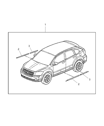 Decoration Kit Bodyside Diagram for 82210053