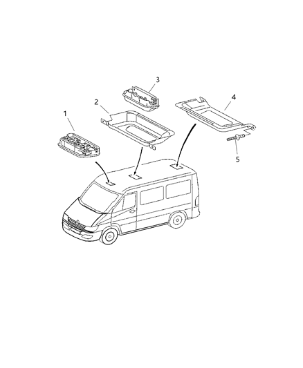 2015 Ram ProMaster 3500 Bracket Diagram for 1BD98RC3AA