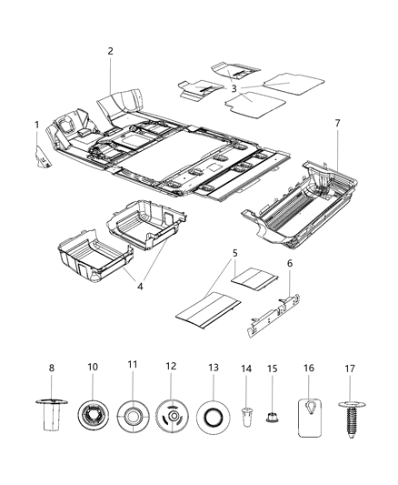 Insert Floor Tubular Carpet Insert Diagram for ZQ93DX9AF