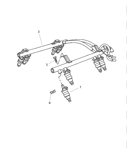 1997 Dodge Avenger Injector Diagram for 53032704AB