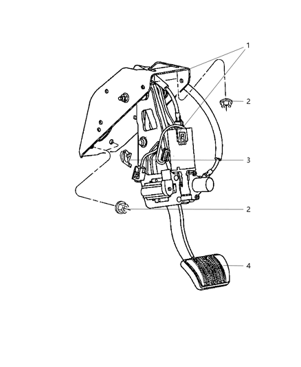 Overlay Kit Brake And Accelerator Pads Diagram for 5290949AC