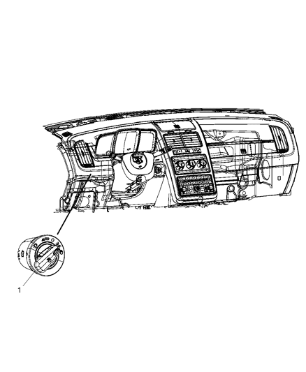 2011 Dodge Journey Switch Headlamp Diagram for 4602890AB