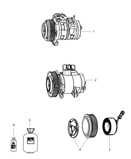 Compressor A/C Diagram for 2AMA11401A