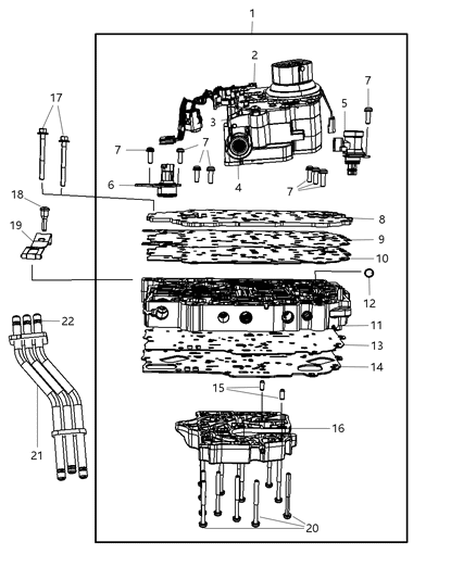 1998 Chrysler Cirrus Solenoid Module Transmission Diagram for 68376696AA