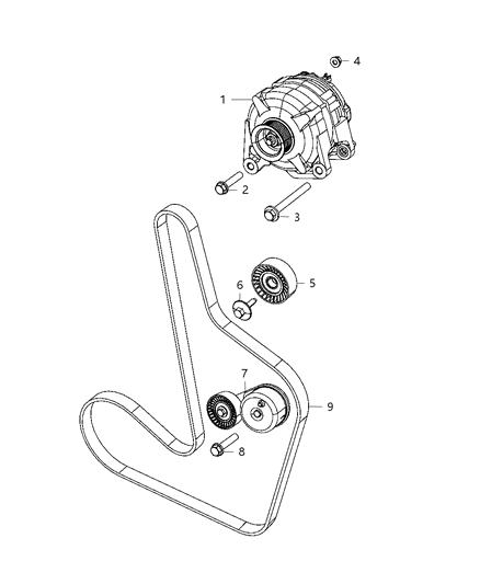 Generator Engine Diagram for R5033759AB