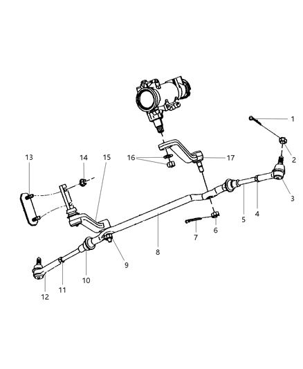 1991 Dodge Caravan Nut Jam Diagram for 5014392AA