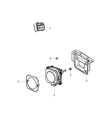 Clip Adaptive Cruise Control Diagram for 68271103AA