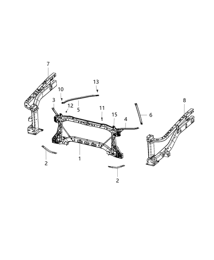Screw M8X1.25X80.0 Female To Fesm Diagram for 6513106AA