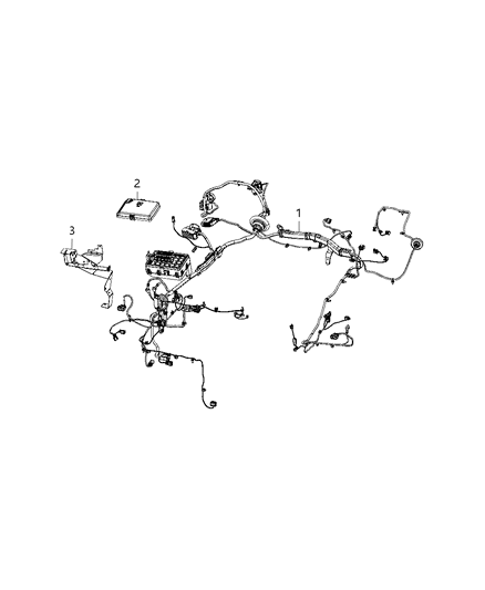 2019 Dodge Challenger Wiring Headlamp To Dash Diagram for 68384601AC
