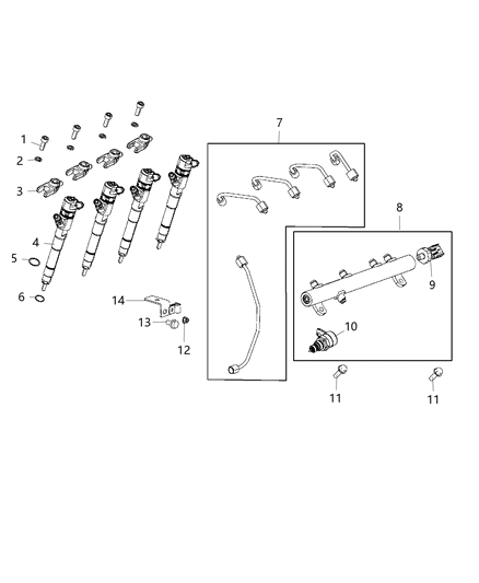 1999 Jeep Cherokee Bolt Hexagon Flange Head M8X35 Diagram for 68098978AA