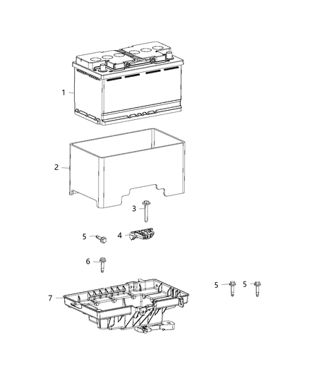 Battery Storage Diagram for BLH7F001AA