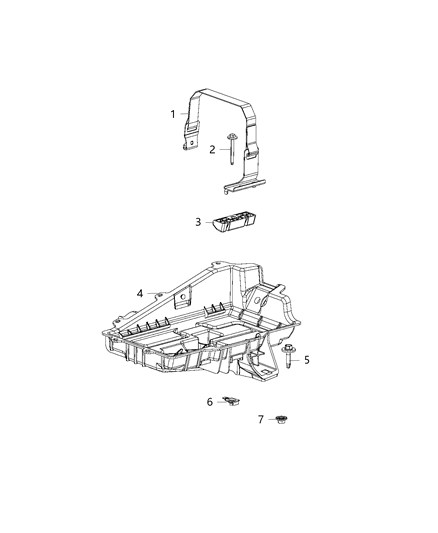 Tray Battery Diagram for 68226079AC