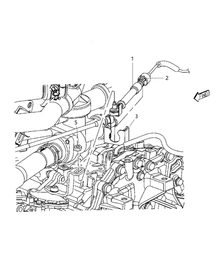 2002 Jeep Grand Cherokee Cable Gear Selector Diagram for 68024433AA