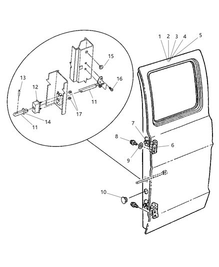 2019 Ram 3500 Housing Door Remote Control Diagram for 55346728