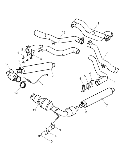 1986 Jeep Scrambler Converter Catalytic Diagram for 5264999AC