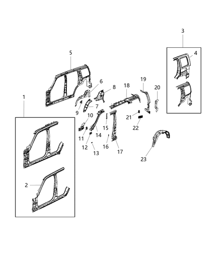 1992 Dodge Spirit Reinforcement Shoulder Belt Diagram for 55176965AC