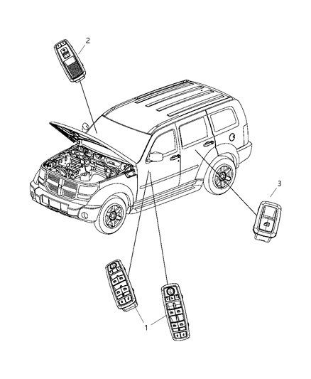 Switch Power Window Diagram for 4602632AE