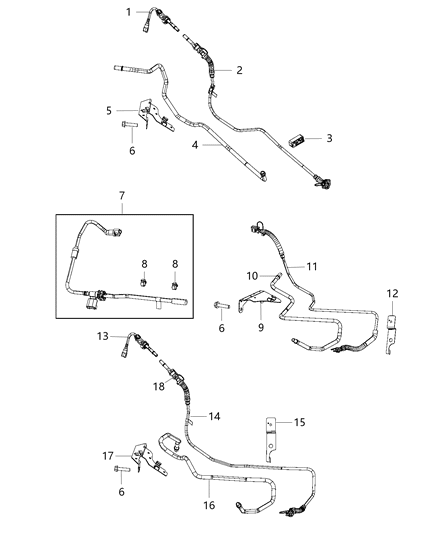 Tube Fuel Supply Diagram for 68258842AA