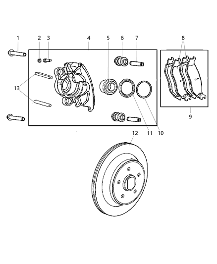 Rotor Brake Diagram for 2AMV8411AA