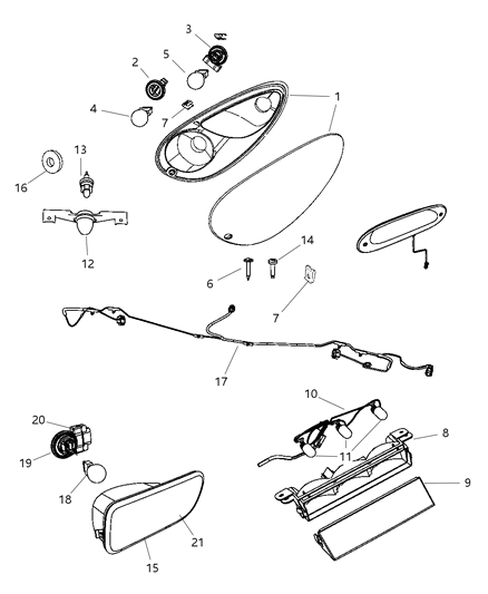 Socket, Rear Diagram for 68060364AA