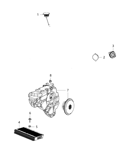 2016 Jeep Wrangler Amplifier Diagram for 5064533AK