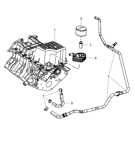 2000 Chrysler Voyager Pan Oil Diagram for 4892171AB
