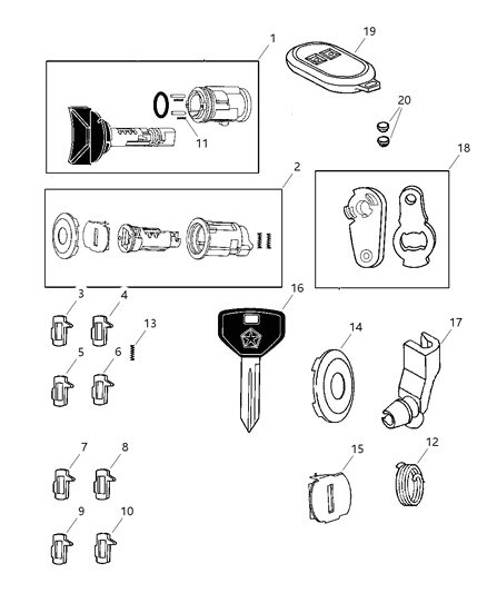 Transmitter Diagram for 56045497AC