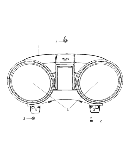 2013 Dodge Durango Cluster Instrument Panel Diagram for 56054328AA