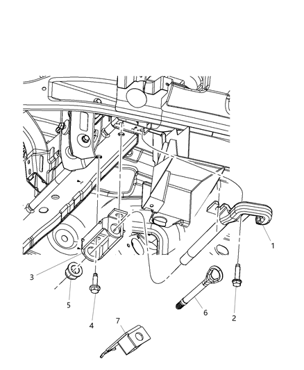 1984 Dodge Ram 50 Hook Tow Diagram for 68140582AA
