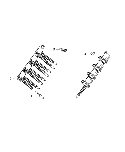 1984 Dodge B250 Spark Plug Diagram for 68143877AB