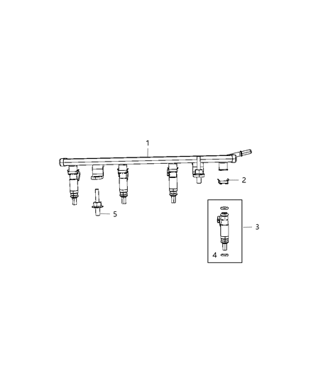 2019 Dodge Journey Injector Diagram for 4891577AC