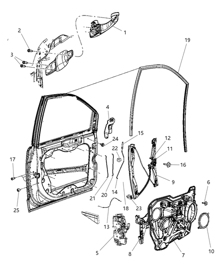 Screw Hexagon Flange Head M6X1.00X20.00 Door Handle Diagram for 6102024