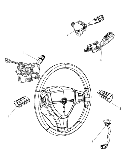 2001 Chrysler Voyager Switch Speed Control Diagram for 56046081AB